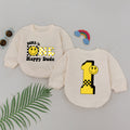 Romper Baby Customize One Happy Dude - Personalized Custom Babysuit - Gift For Baby - LuthCreative