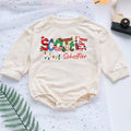 Christmas Candy Custom Name Personalized Baby Romper - Short/Long Sleeve (0-2Y) - LuthCreative