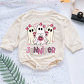 Little Boo Spooky Halloween Personalized Baby Romper - Short/Long Sleeve (0-2Y) - LuthCreative