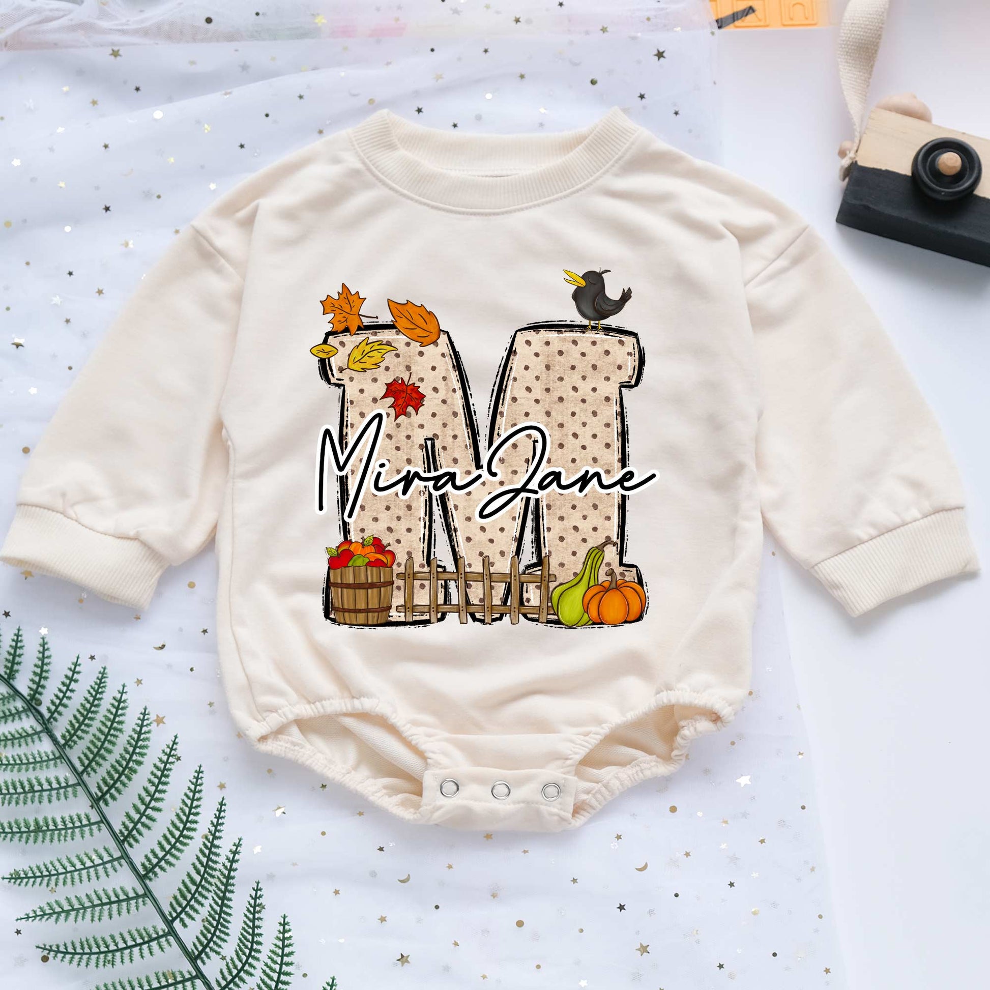 Customized Name Thanksgiving Personalized Baby Romper - Short/Long Sleeve (0-2Y) - LuthCreative