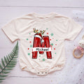 Custom Name Christmas Personalized Baby Romper - Short/Long Sleeve (0-2Y) - LuthCreative