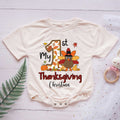 Personalized Baby's 1st Thanksgiving Romper - Custom Name & Short/Long Sleeve (0-2Y) - LuthCreative