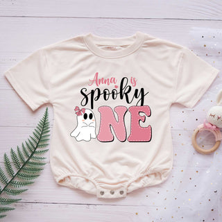 Spooky "Little Boo" Personalized Baby Romper - Short/Long Sleeve (0-2Y)