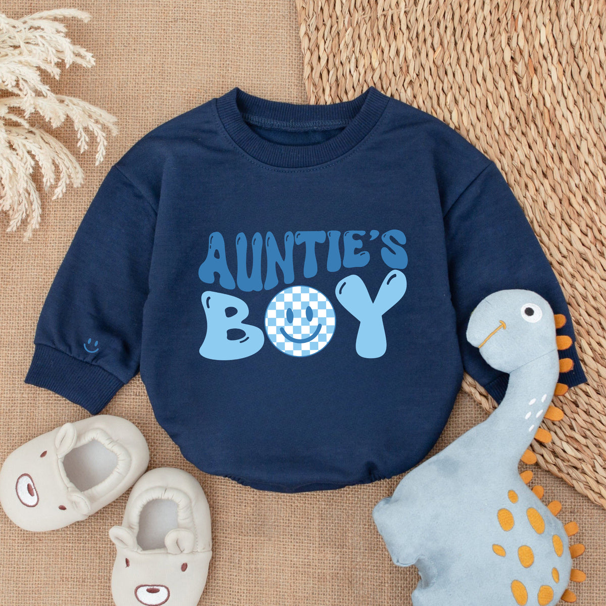 Baby Romper Customize Auntie's Boy - Personalized Custom Babysuit - Gift For Baby - LuthCreative