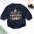 Custom Baby First Christmas 2024 Personalized Baby Romper - Short/Long Sleeve (0-2Y) - LuthCreative