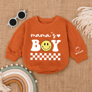 Mono de dos lados, mono de manga larga, personalizado para mamá y niño, regalo para bebé y mamá