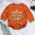 Custom Baby First Christmas 2024 Personalized Baby Romper - Short/Long Sleeve (0-2Y) - LuthCreative