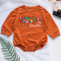 Christmas Candy Custom Name Personalized Baby Romper - Short/Long Sleeve (0-2Y) - LuthCreative