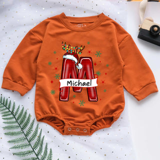 Custom Name Christmas Personalized Baby Romper - Short/Long Sleeve (0-2Y)