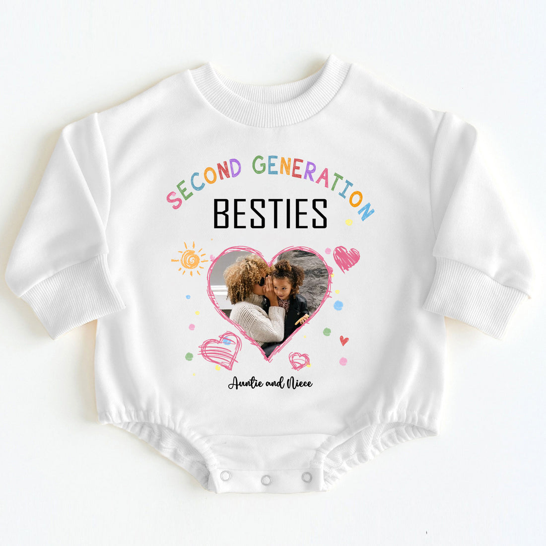 Custom Photo Gift for Niece from Aunt - Baby Bodysuit 