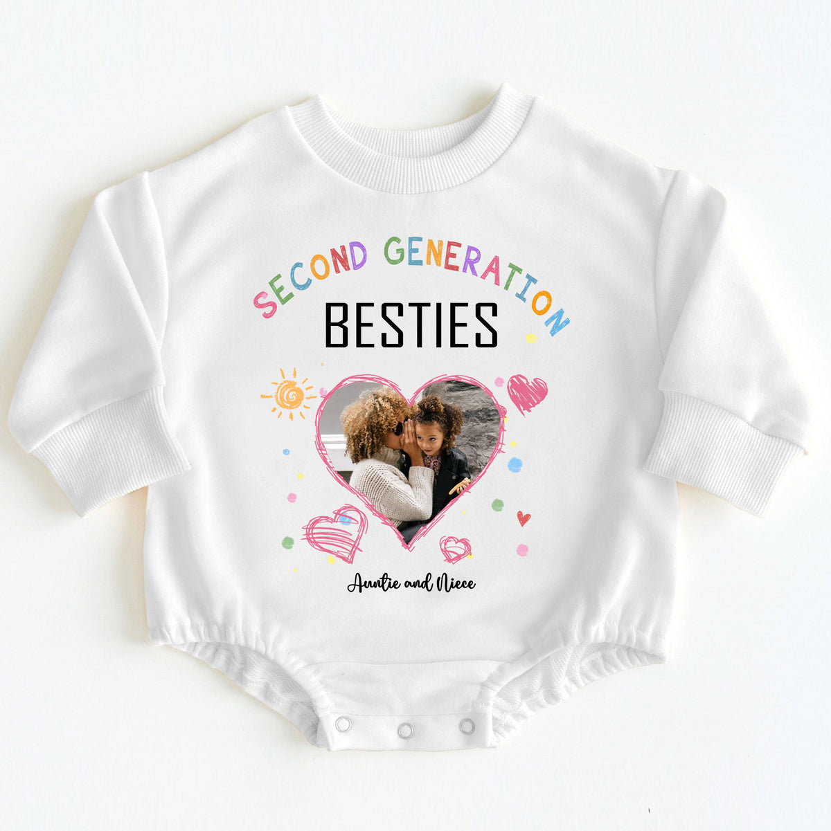 Personalized Auntie and Niece Gift Baby Onesie