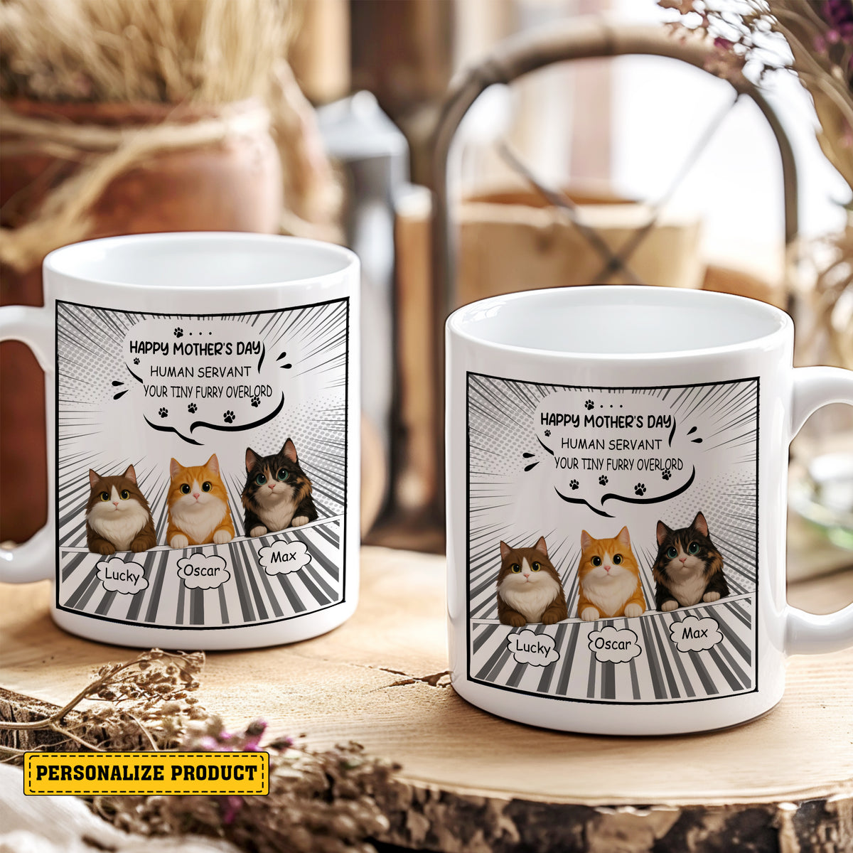 Personalized Comic Book Style Mug