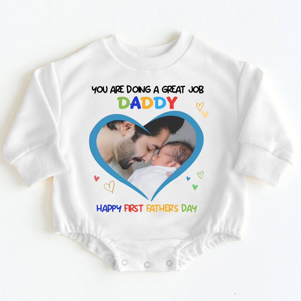 Personalized First Father's Day Gift Baby Onesie from Baby