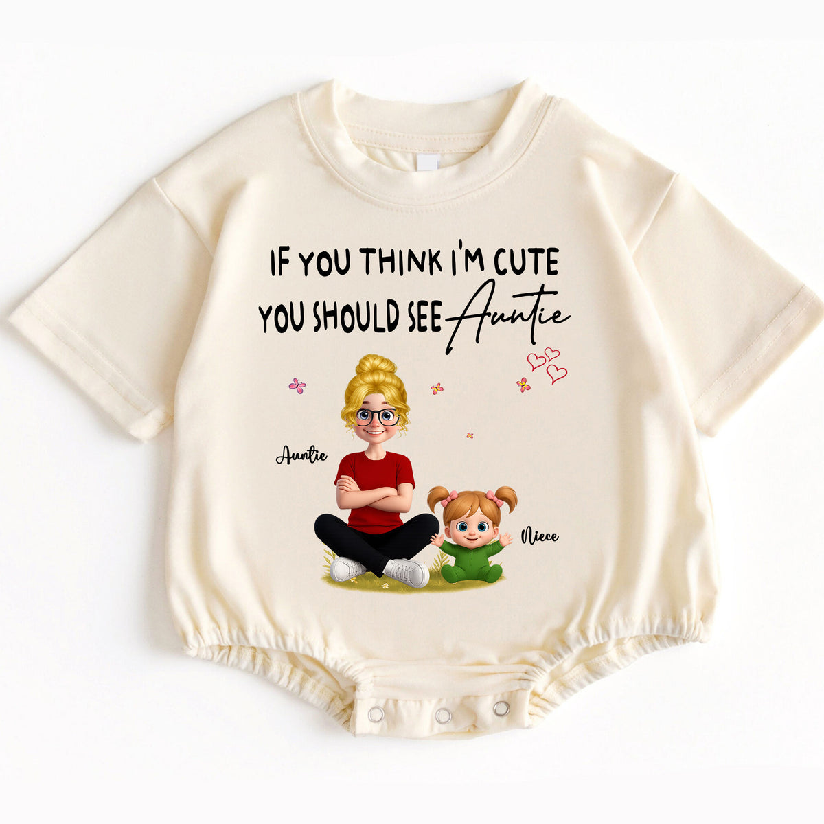 Personalized Gift for Niece from Aunt - Funny Baby Romper