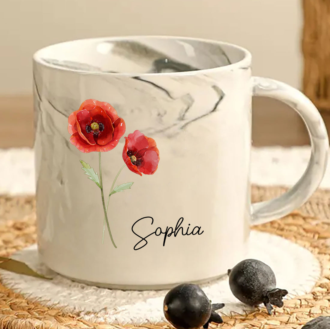 Unbreakable Bonds: Custom Marble Mug for Cat Lovers
