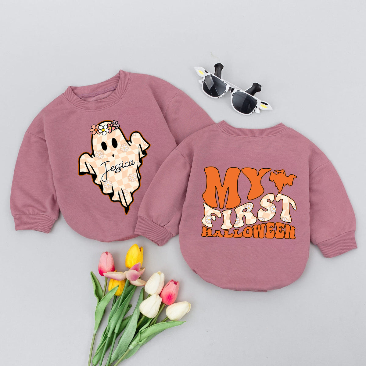 Romper Baby My First Halloween - Personalized Custom Babysuit - Gift For Baby - LuthCreative