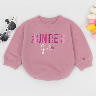 Baby Bodysuit Romper Long Sleeve Customize Name Auntie's Girl Personalized Custom Babysuit - Gift For Niece And Auntie