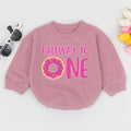 Baby Bodysuit Romper Long Sleeve Customize Halfway To One Personalized Custom Babysuit - Gift For Baby And Mom - LuthCreative