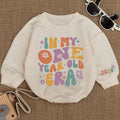 Baby Bodysuit Romper Long Sleeve In My One Year Old Era Personalized Custom Babysuit - Gift For Baby And Mom - LuthCreative