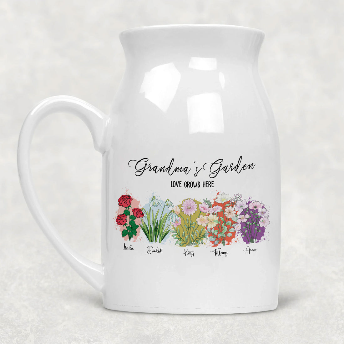 The Perfect Bloom-tastic Gift For Your Amazing Grandma! | Floral Tribute From Loving Grandchildren | Custom Birth Month Flower