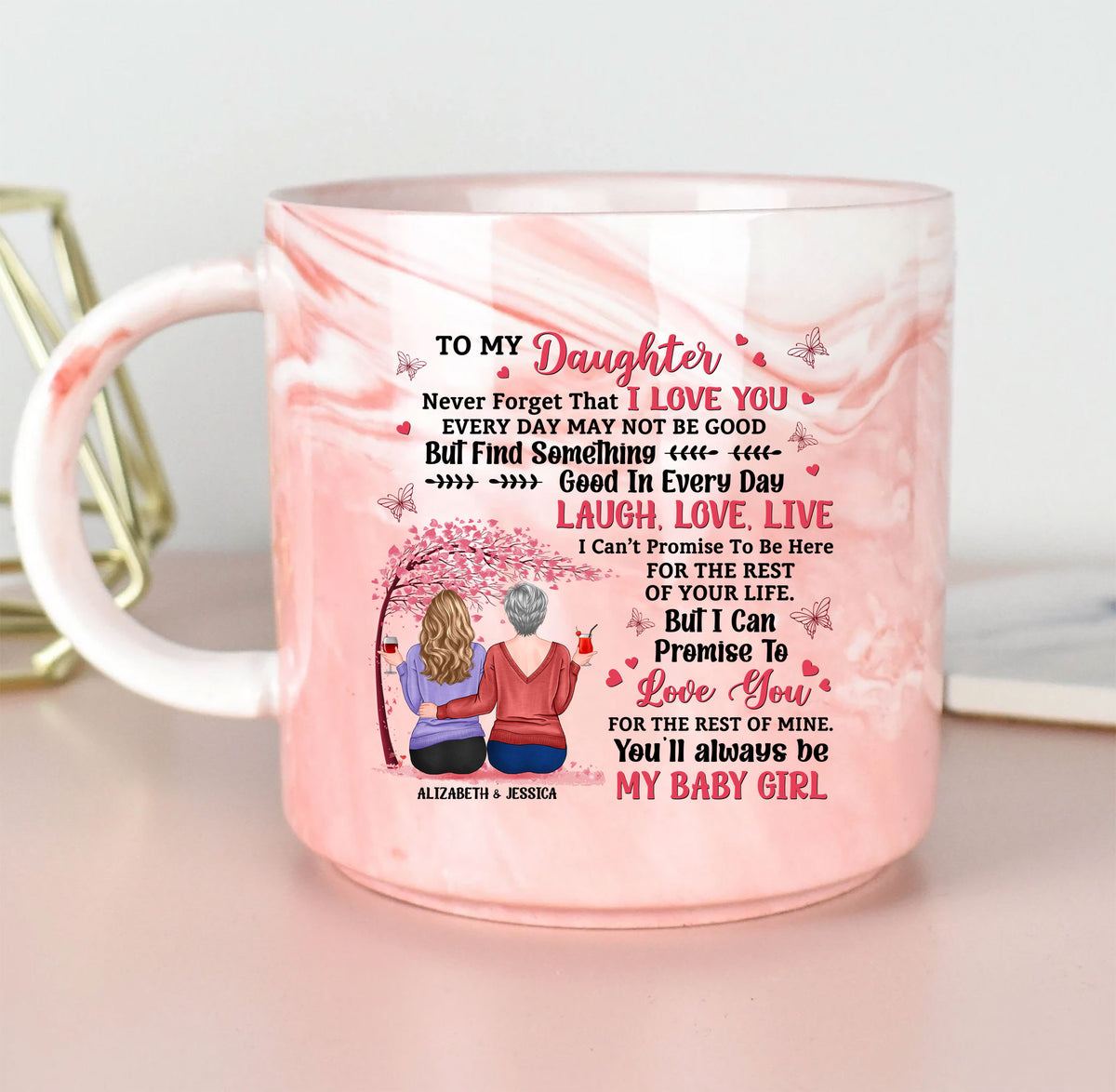 To My Daughter Never Forget That I Love You Mug Gift For Daughter