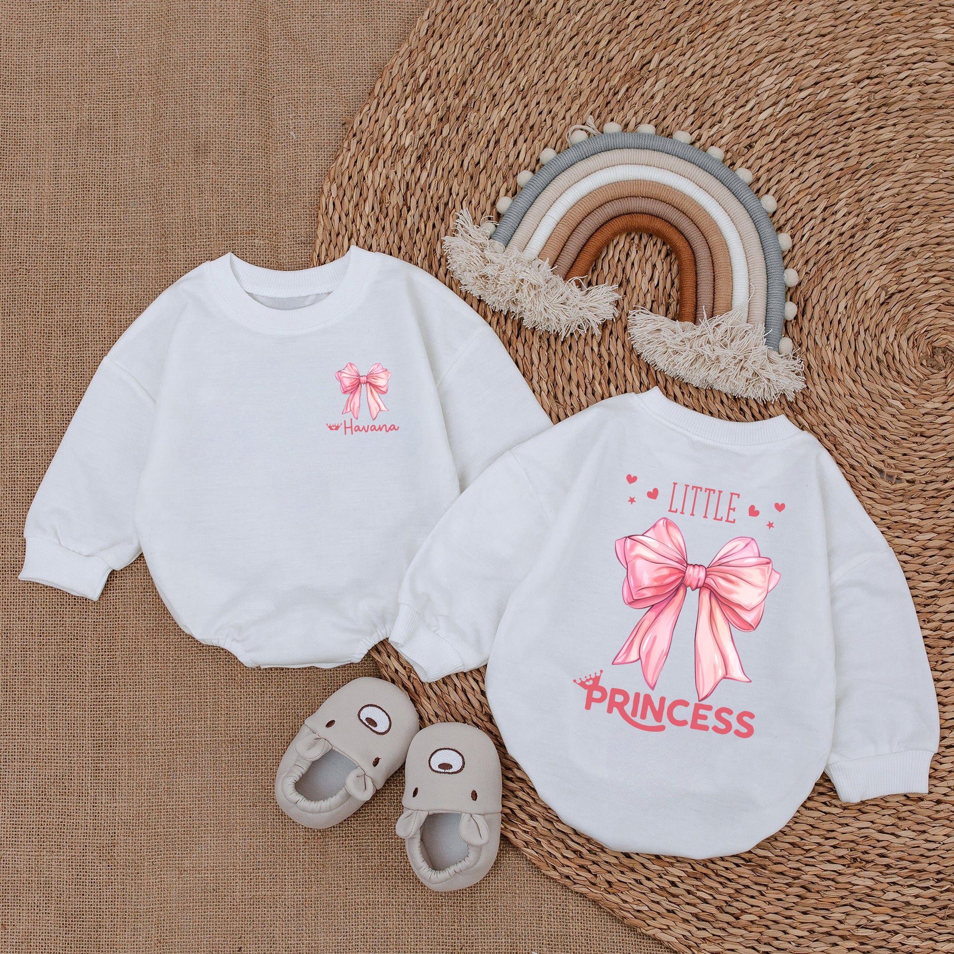 Custom Baby Bodysuit Romper Long Sleeve Daddy's Girl Personalized Custom Babysuit - Gift For Baby And Dad - LuthCreative