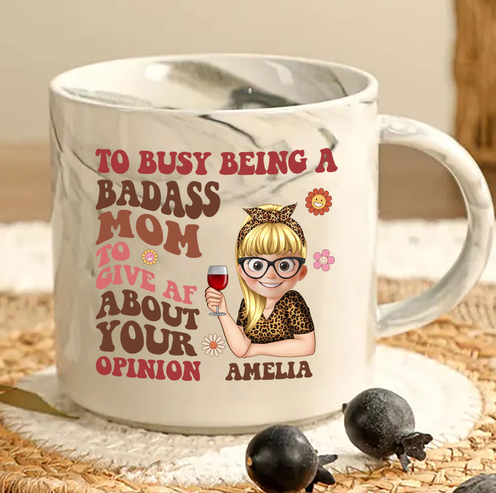 Unapologetically Bold: Celebrate Motherhood with a Custom Marble Mug