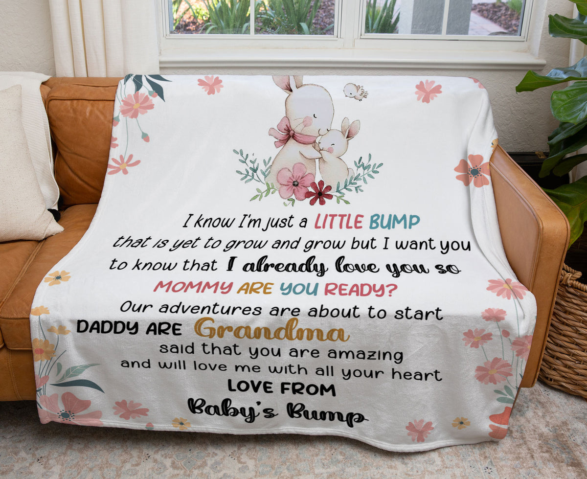 Warm Wishes for Mommy: The Heartfelt Elephant Personalized Blanket
