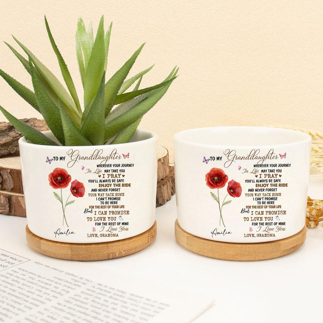 Wherever Your Journey In Life May Take You Birth Month Flower plant pot