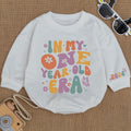 Baby Bodysuit Romper Long Sleeve In My One Year Old Era Personalized Custom Babysuit - Gift For Baby And Mom - LuthCreative