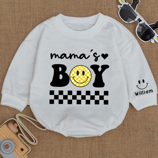 Mono de dos lados, mono de manga larga, personalizado para mamá y niño, regalo para bebé y mamá