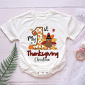 Personalized Baby's 1st Thanksgiving Romper - Custom Name & Short/Long Sleeve (0-2Y) - LuthCreative