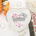 Personalized Heart Jewelry Dish - 'Falling in Love Again' Wife Gift - LuthCreative