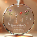 Personalized Ornament Best Friends It's Not What We Have In Life But Who We Have Glass Ornament Holiday Decorations - LuthCreative