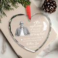 Personalized Ornament Memorial On Angel's Wings You Were Taken Away, But In My Heart Glass Ornament Holiday Decorations - LuthCreative