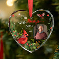 Personalized Ornament Memorial I'm always with you Glass Ornament Holiday Decorations - LuthCreative