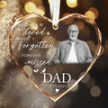 Personalized Ornament Memorial Always Loved Never Forgotten Forever Missed Glass Ornament Holiday Decorations - LuthCreative