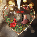 Personalized Ornament Memorial I'm always with you Glass Ornament Holiday Decorations - LuthCreative