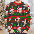 Personalized Gift Custom Ugly Christmas Sweater, Custom Face Crewneck Sweatshirt, Personalized Family Photo Sweater, Custom Gift for Men Women, Family Party Gifts Wool Sweater - LuthCreative