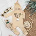 Custom Set Baby Bodysuit and Hat, Little Boo Newborn Set, Personalized Custom Baby Set - Gift For Baby - LuthCreative