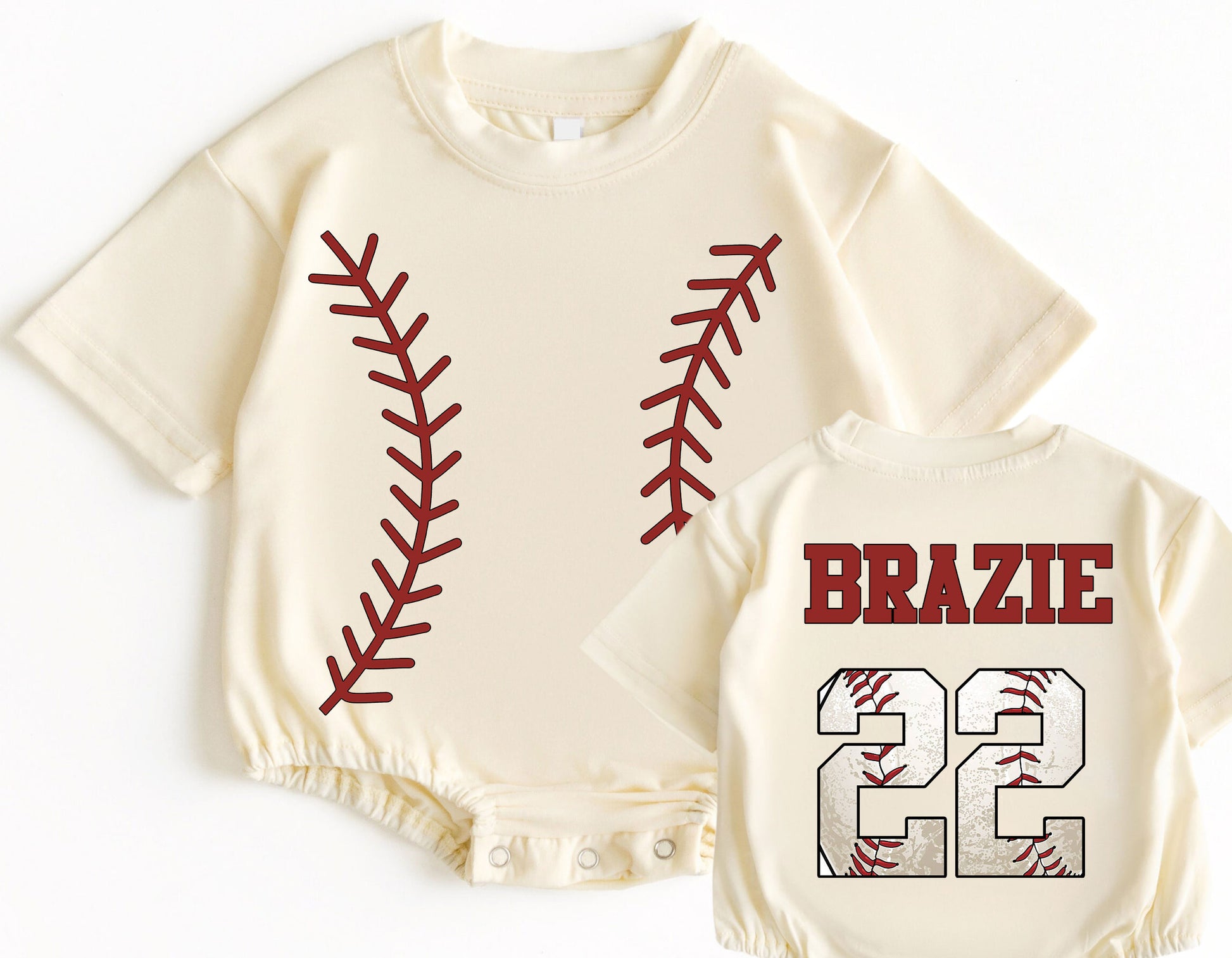 Customized Romper Baby Baseball Babe - Personalized Custom Babysuit - Gift For Baby - LuthCreative