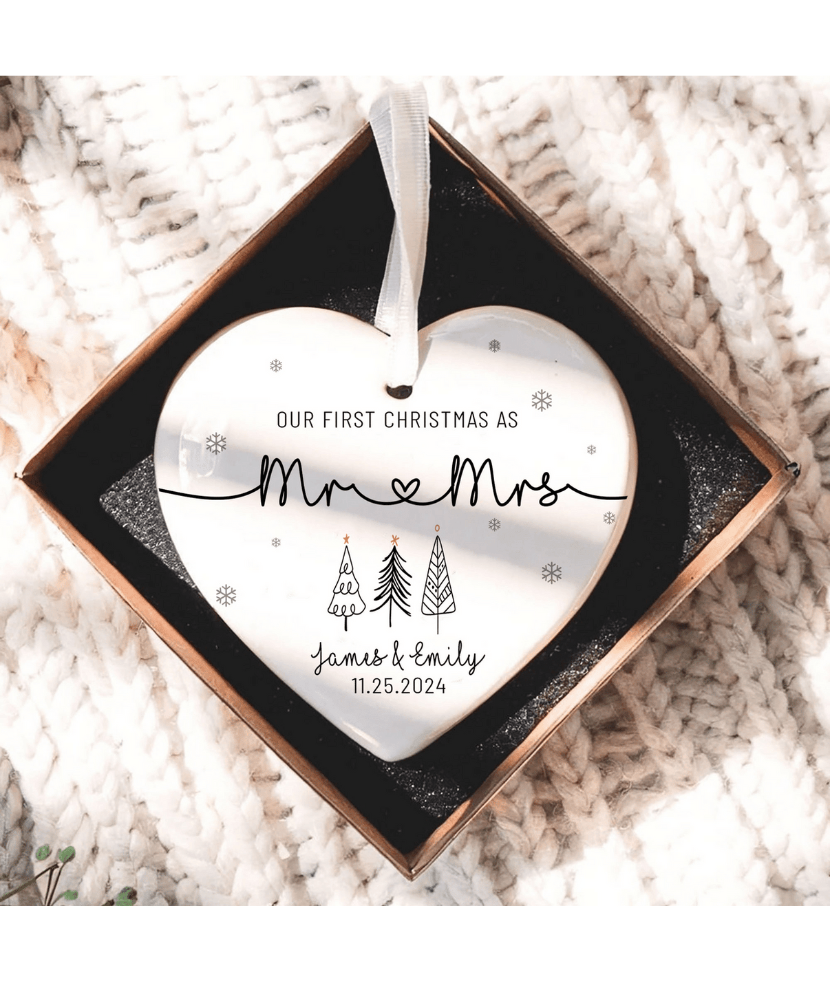 Personalized Ornament Our First Christmas - LuthCreative