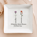 Personalized Ring Dish If Besties Were Flowers I'd Pick You Customized Ceramic Jewelry Dish, Gift For Friends - LuthCreative