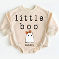 Romper Baby Long Sleeve Customize Little Boo - Personalized Custom Babysuit - Gift For Baby - LuthCreative