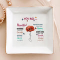 Personalized Ring Dish You Are Beautiful Jewelry Dish - LuthCreative