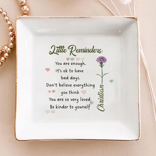 Personalized Ring Dish Little Reminder You are enough Jewelry Dish