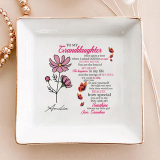 Personalized Ring Dish To My Granddaughter Once Upon A Time Jewelry Dish