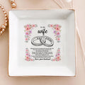 Customized Bridal Ring Dish - Personalized Jewelry Holder 'To My Wife' - Special Wedding Day Gift - LuthCreative