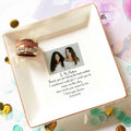 Personalized Ring Dish To My Mother Customized Ceramic Jewelry Tray, Gift For Mother, Birthday Gift - LuthCreative