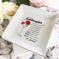 Personalized Ring Dish To my Granddaughter Customized Ceramic Jewelry Tray, Gift For Granddaughter, Wedding Gift - LuthCreative